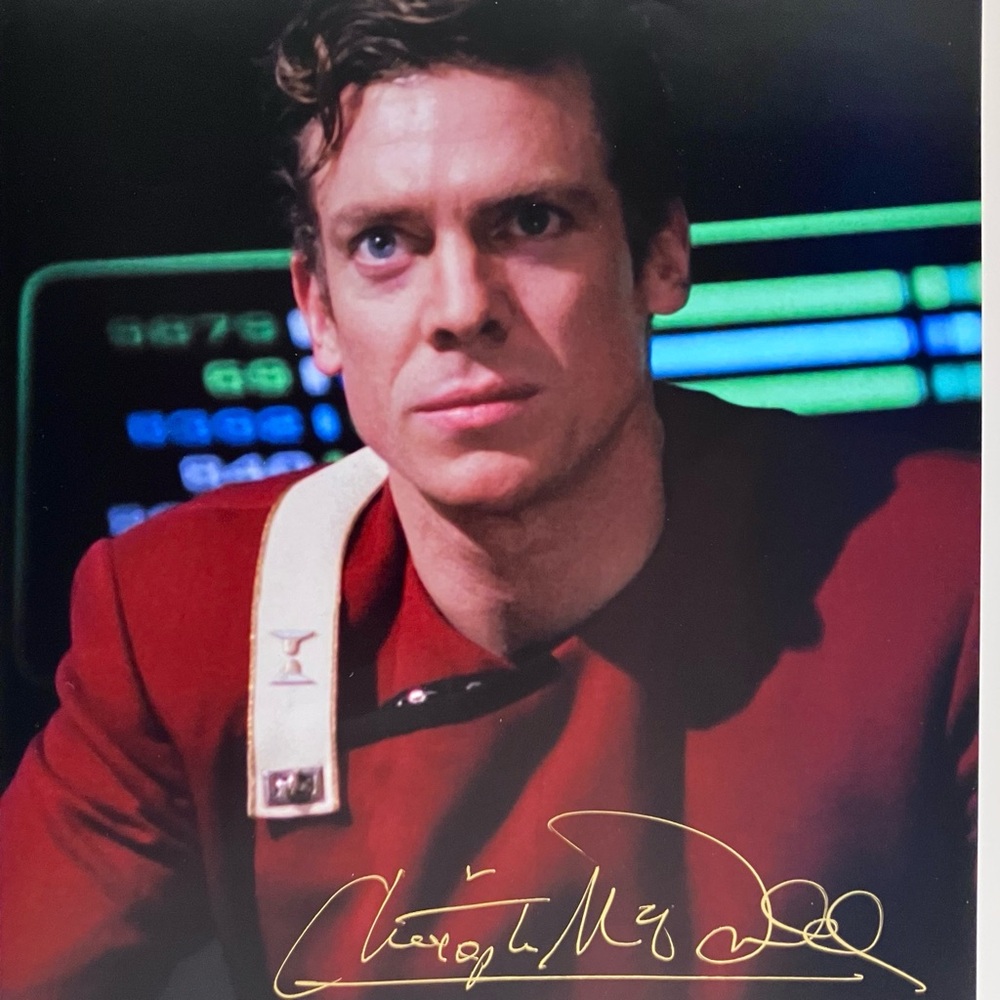 STAR TREK Signed 8x10 / CHRISTOPHER McDONALD As Castillo / HAPPY GILMORE & Hacks
